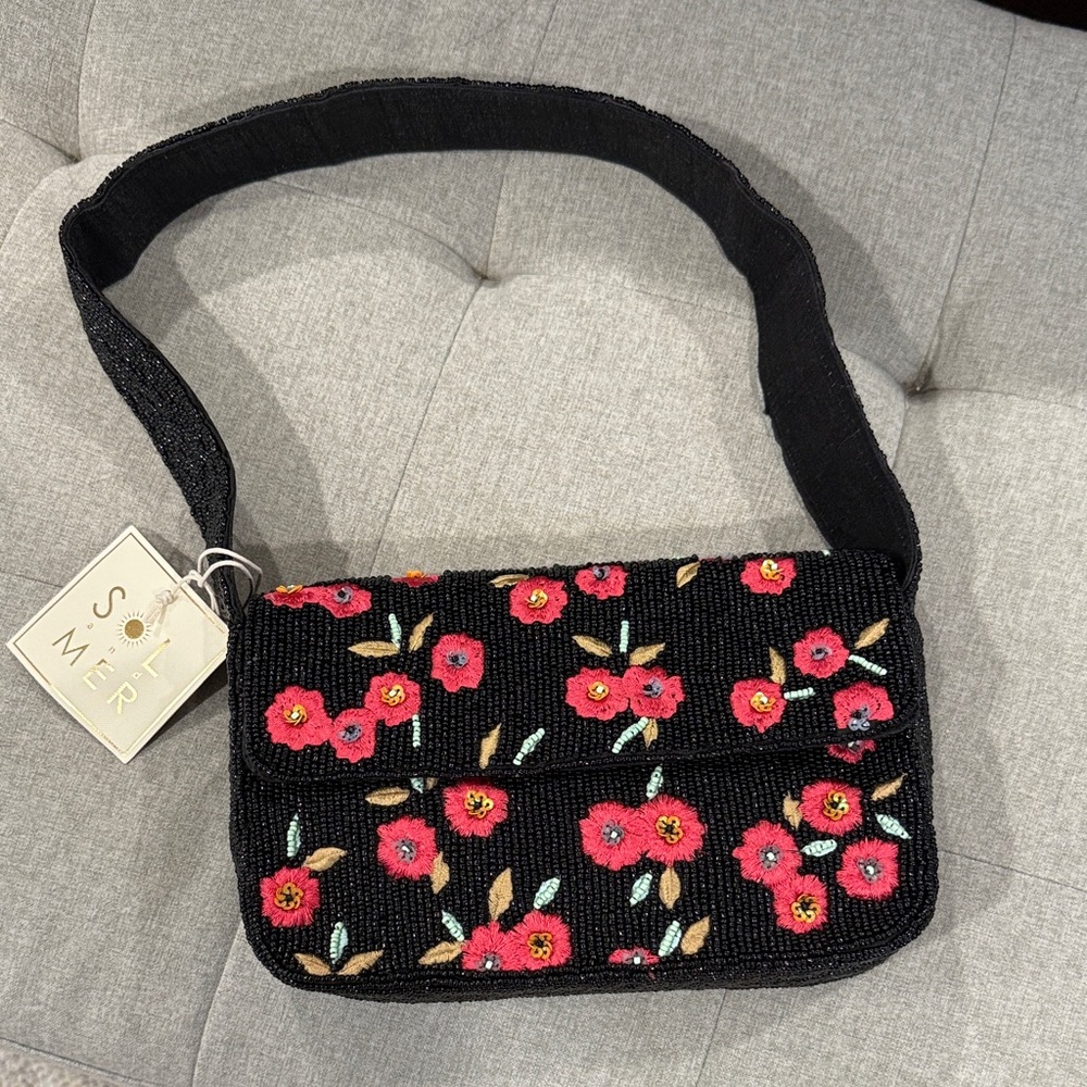 Sol and Mer Floral Beaded Women's Bag